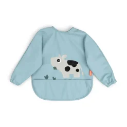 Babero con Mangas Tiny farm Blue · Done by Deer