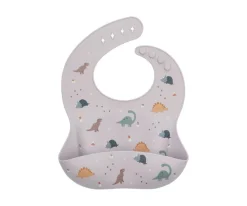 Babero Silicona Dinos World