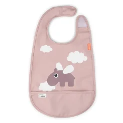 Babero Velcro Happy Clouds Powder · Done by Deer