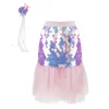 Bling Bling Falda y diadema Sirena Pink · Great Pretenders (4-6 años)