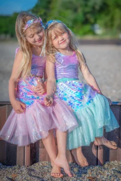 Bling Bling Falda y diadema Sirena Pink · Great Pretenders (4-6 años)