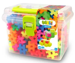 Bloques Meli · Basic Travel Box 250 piezas Neon