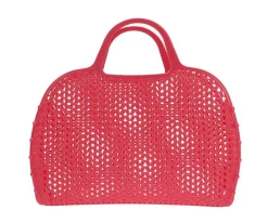 Bolso Plástico Retro Vintage · Coral