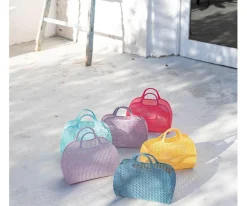 Bolso Plástico Retro Vintage · Aqua