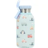 Botella Acero Funda City Cars 500ml