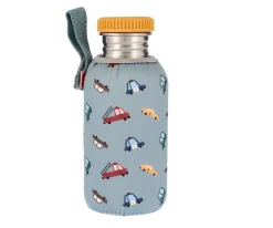 Botella Acero Funda Vintage Cars 500ml