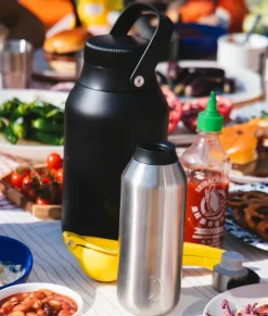 Botella Chilly's Serie 2 Negro Mate · 2 Litros