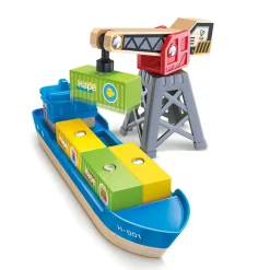 Buque de Carga y Grúa · Hape