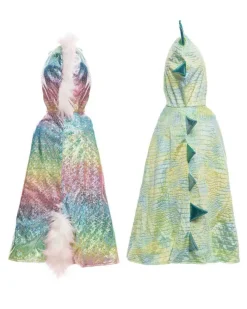 Capa Reversible Dragon y Unicornio · Great Pretenders 5-6 años