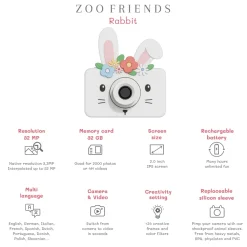 Cámara Fotográfica Zoo Friends Rabbit · The Zoofamily