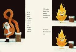 ¿Cómo baja Papá Noel por la chimenea?
