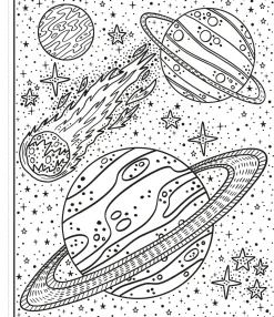 Colorea por arte de magia · El espacio