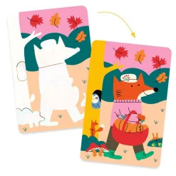 Colorear con agua 4 temporadas · DJECO