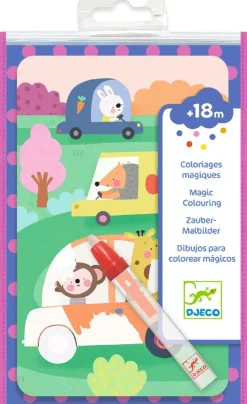 Colorear con agua En la carretera · DJECO