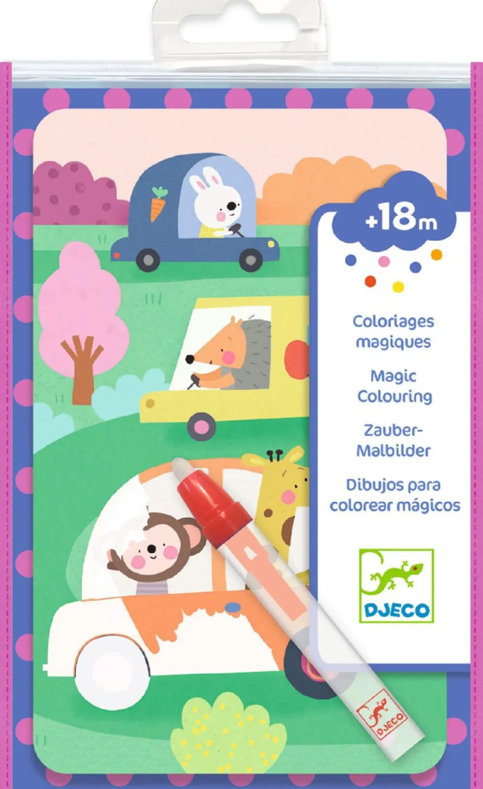 Colorear con agua En la carretera · DJECO