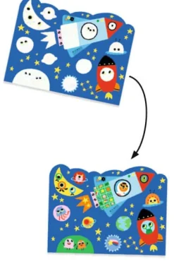 Colorear Mágico con agua Escondido en el cielo · DJECO