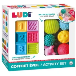 Conjunto 6 bolas y 6 cubos · Ludi