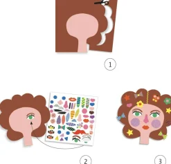 Crear con pegatinas La Peluquería DJECO