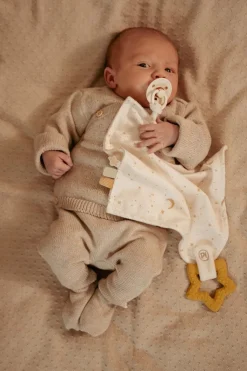 Doudou con mordedor Newborn Natural · Little Dutch
