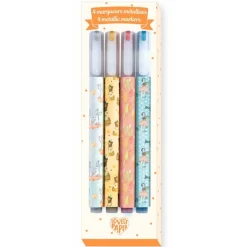 Estuche 4 rotuladores metálicos Elodie · Lovely Paper