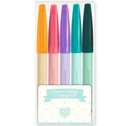 Estuche 5 rotuladores Vintage · Lovely Paper
