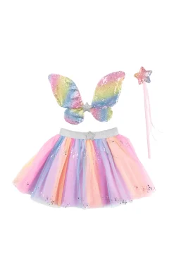 Falda Rainbow con alas y varita · Great Pretenders 4-6 años