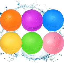Globos agua reutilizables SOLID opacos · 6 uds