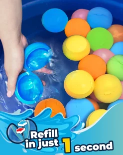 Globos agua reutilizables SOLID opacos · 6 uds