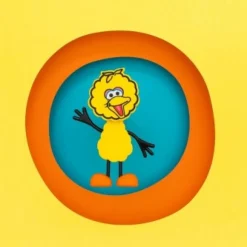 GloPals Set Personaje Big Bird Amarillo + 2 Cubos luz
