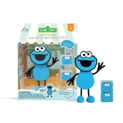 GloPals Set Personaje Cookie Monster Azul + 2 Cubos luz