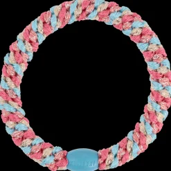 Goma de pelo Kknekki Turquoise coral glitter