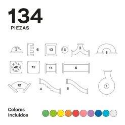 Imanix Tobogán 134 piezas · Braintoys