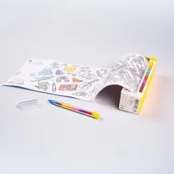 Juego de bolsillo para colorear Atlas+8 pinturas · OMY