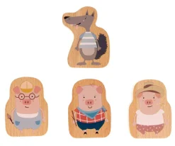 Juego Mantel Los Tres Cerditos + 4 figuras