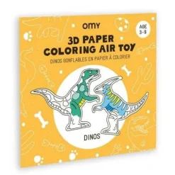 Juego OMY Dinos para colorear e inflar