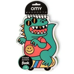Libreta de pegatinas Dino · Omy