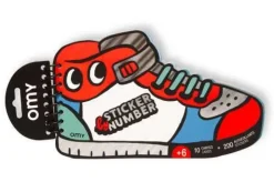 Libreta de pegatinas numeradas Street · Omy