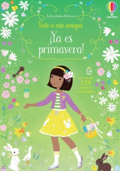 Libro de pegatinas · Visto a mis amigas ¡Ya es primavera!