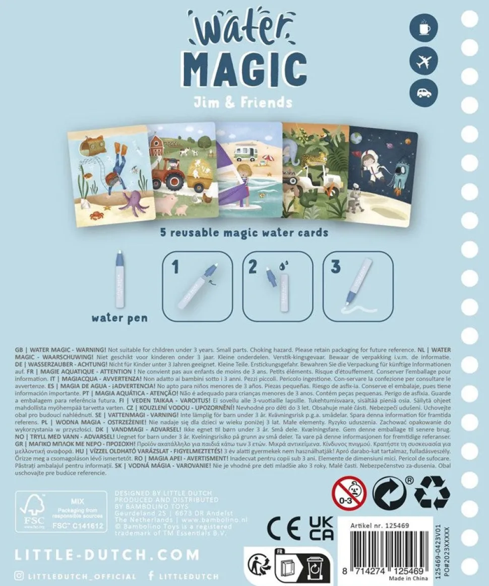 Libro mágico colorear Jim & Friends · Little Dutch