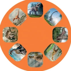 Linterna diapositivas Dinos · Moses