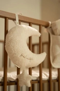 Luna con estrellas Musical Newborn Natural · Little Dutch