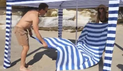 Manta Picnic Dock&Bay Navy Blue (2 tamaños)