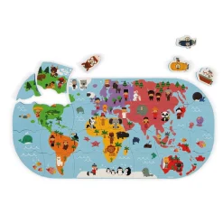 Mapa del Mundo de Baño