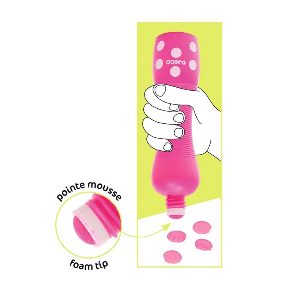 Marcadores de puntos (4 ud) Neon · DJECO