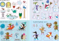 Mi pequeño libro de pegatinas brillantes · Bajo un manto de nieve