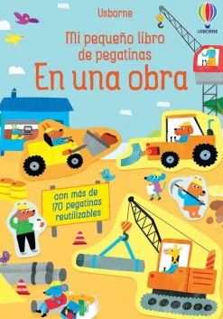 Mi pequeño libro de pegatinas · En una obra