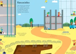 Mi pequeño libro de pegatinas · En una obra