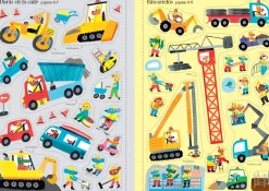 Mi pequeño libro de pegatinas · En una obra