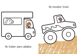 Mi pequeño libro para colorear · Camiones