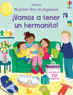 Mi primer libro de pegatinas · Vamos a tener un hermanito